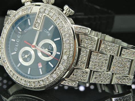 cheap gucci chain|gucci diamond watch for men.